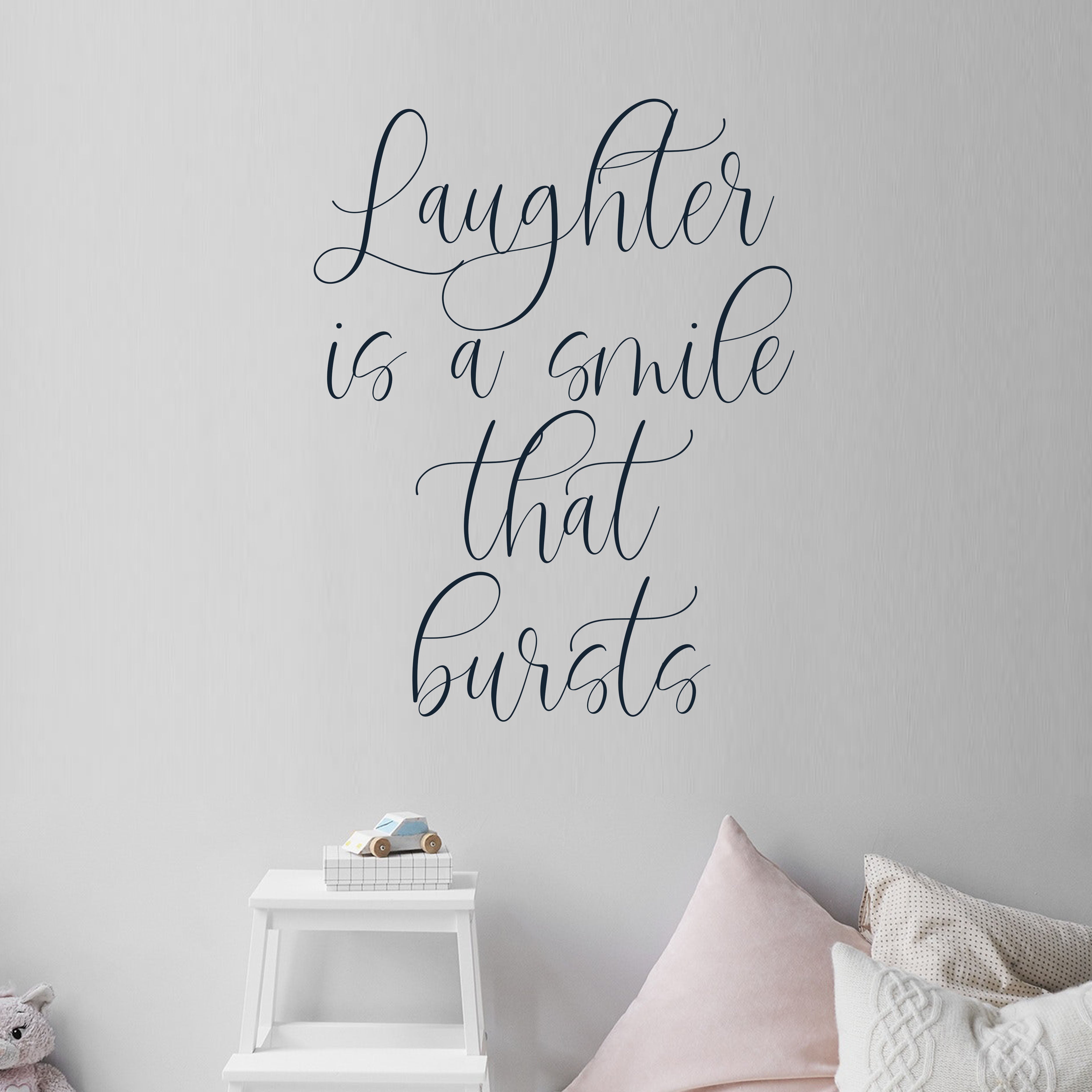 Laughter is a smile that bursts